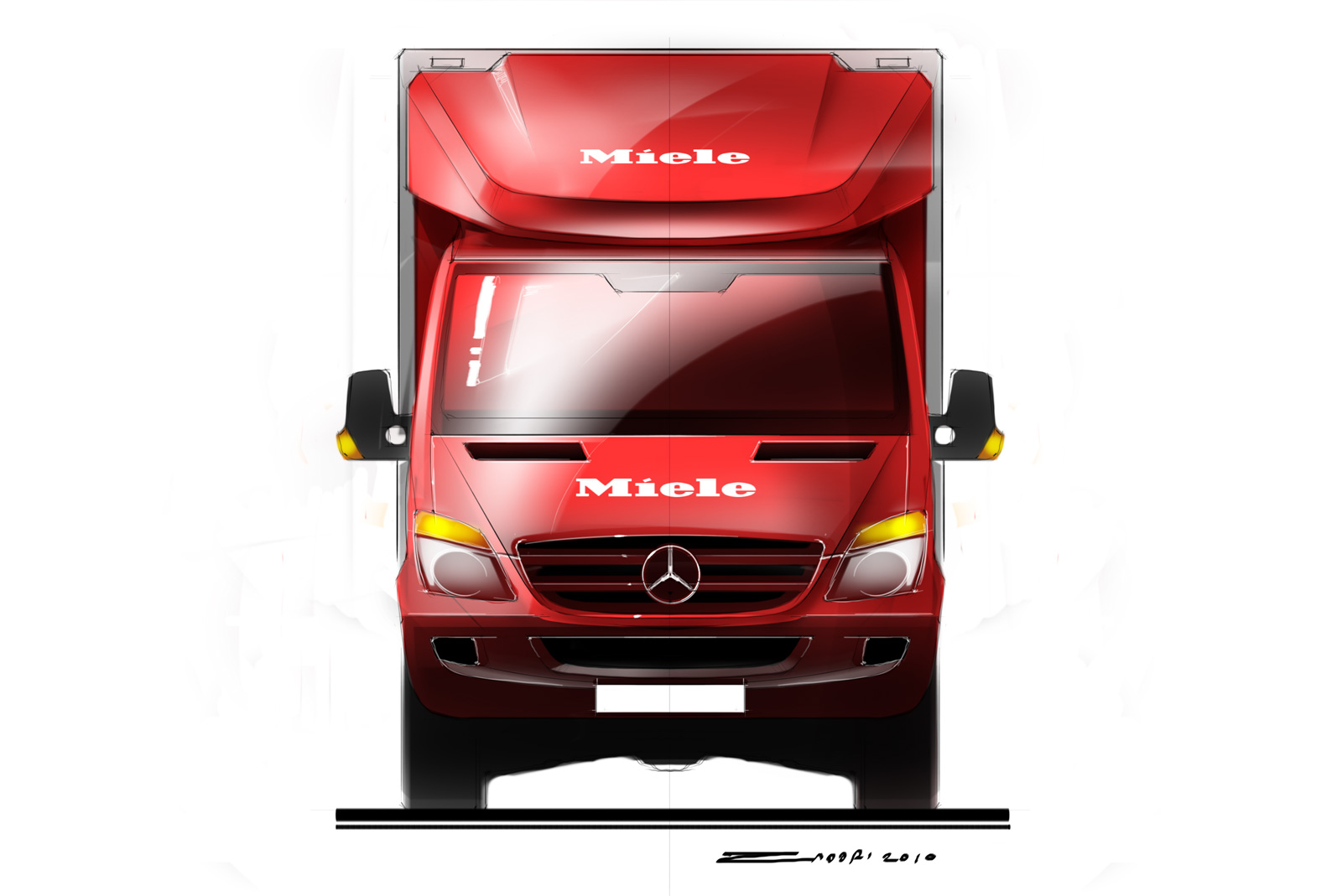 Аэродинамический обтекатель на Mercedes Sprinter