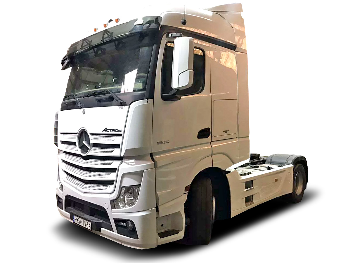 Межосевой спойлер на Mercedes Actros