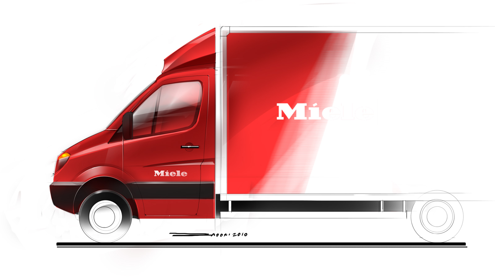 Аэродинамический обтекатель на Mercedes Sprinter