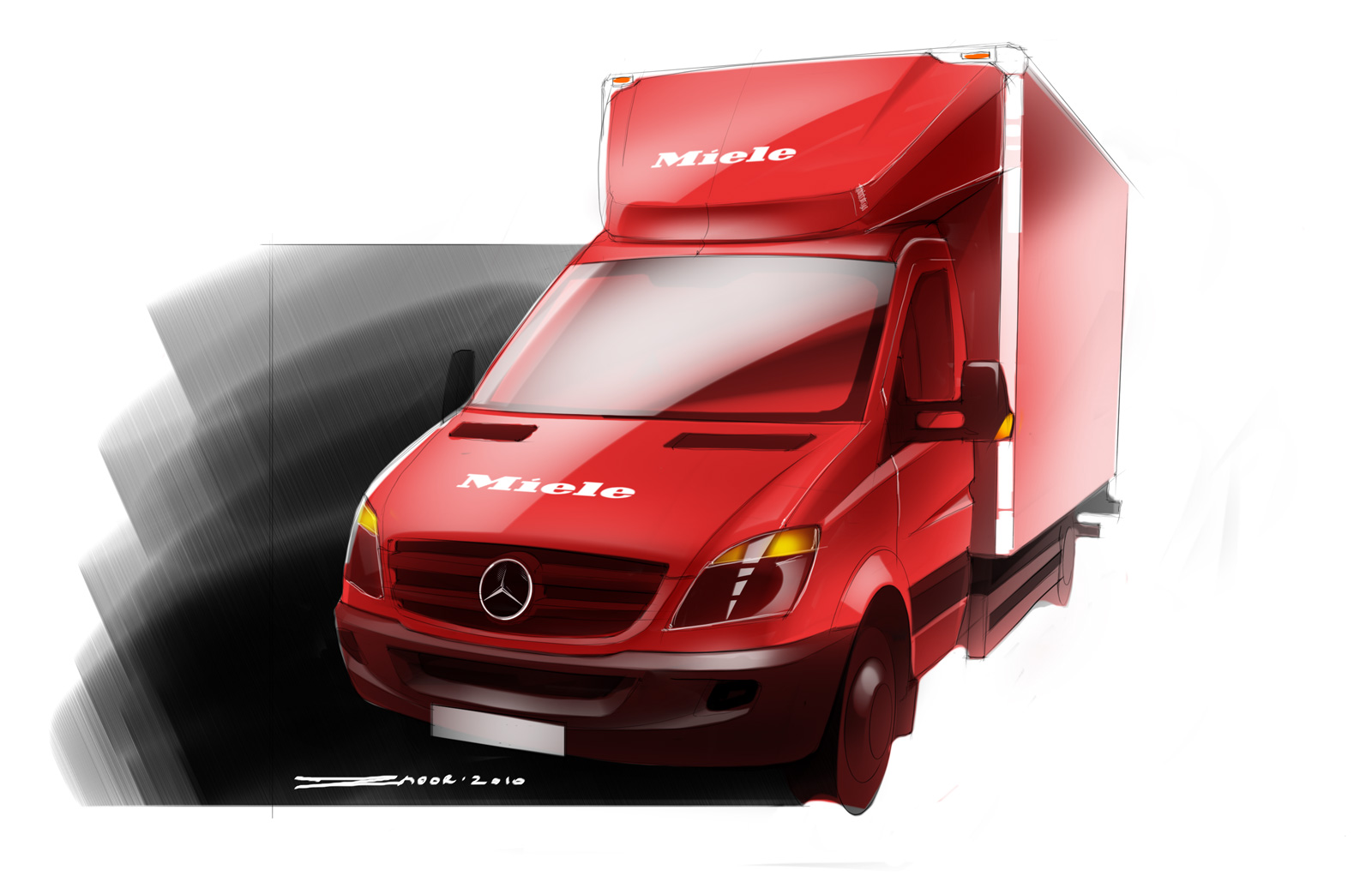 Аэродинамический обтекатель на Mercedes Sprinter